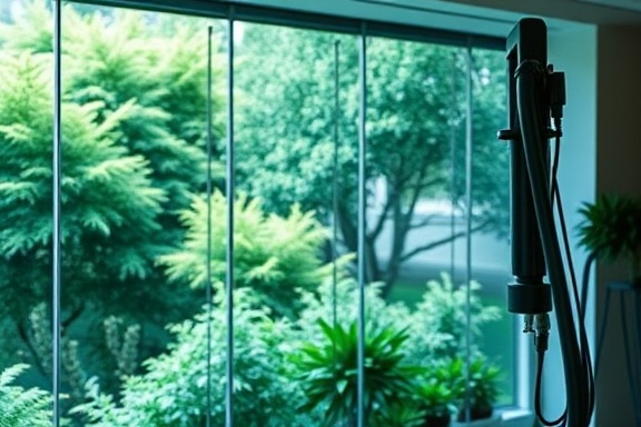elegant forminterface, engaging, responsive design features, photorealistic, against a backdrop of lush greenery outside an office window, highly detailed, flowing animations for user interaction, sleek black and teal, overhead lighting, shot with a wide-angle lens.